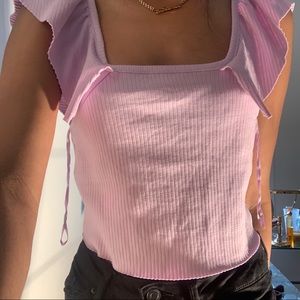 COPY - PINK ZARA FLARED STAPS